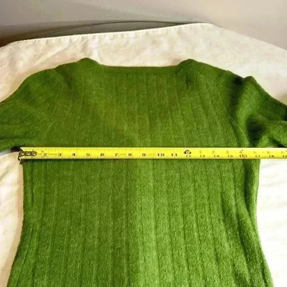 🧨Ca Va de Soi Wool Blend Green Cardigan Sweater SZ L - Picture 10 of 11